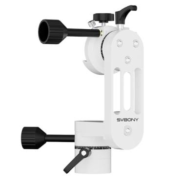 Imagem de SVBONY SV225 Mini suporte alt-azimute, telescópio ajustável, sem retorno, sem design de viagem vazio, estrutura oca CNC, altazimute leve e portátil para iniciantes em astronomia