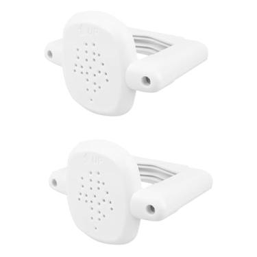 Imagem de predolo 2x Kit de Base de Portão de Escada Adaptador Retrátil para Filhotes, Cerca para Gatinhos, Substituição de Equipamento de Segurança Universal Compacto, Branco