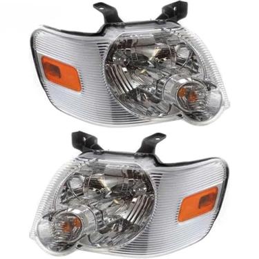 Imagem de Lâmpada de neblina esquerda direita LED luz diurna frontal LED conjunto de farol lâmpada de canto ampla compatível com Explorer 2006-2010 (esquerda)