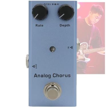 Imagem de Pedal de Efeitos Múltiplos para Guitarra Elétrica,Tons clássicos para todos os tipos de música, há fuzz, delay analógico,overdrive vintage, chorus clássico,etc. opcionais