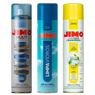 Imagem de Kit Jimo Multi Superfícies Limpa Vidros Limpa Box