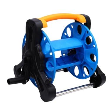 Imagem de Diydeg Carrinho de carretel de mangueira de água para jardim, carrinho de mangueira de jardim estável montado na parede comporta mangueiras de até 114,8 pés