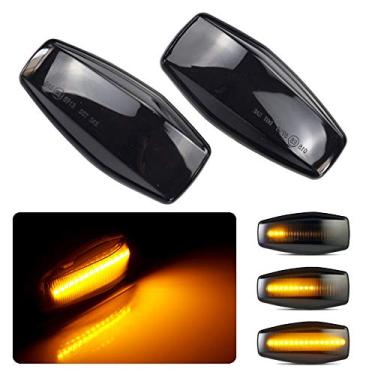 Imagem de Lente fumê LED completo para-lama frontal marcador de luz sequencial sequencial para Hyundai Elantra Tucson i10 Getz Sonata XG Terracan Accent Matrix Trajet Coupe