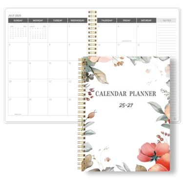 Imagem de Agenda mensal 2025-2027, calendário 2025, agenda de 24 meses, julho de 2025 - junho de 2027, 21,6 cm x 28 cm, agenda acadêmica de 2025 com encadernação em espiral, perfeita para escola e escritório