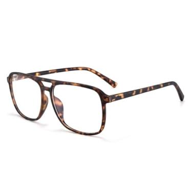 Imagem de Óculos de sol femininos anti-luz azul com armação transparente (6)