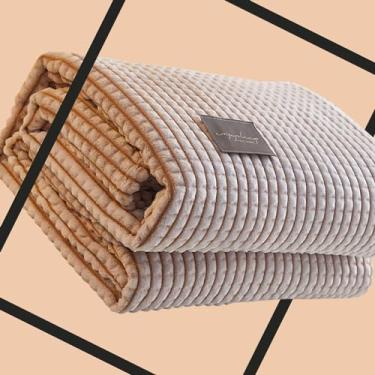 Imagem de LiebeWH Dupla Lados Suave e Confortável de Ar Condicionado Colcha Portátil Verão Cool Cobertor Cobertor para sofá de Escritório (70x100cm/27.6x39.4in)