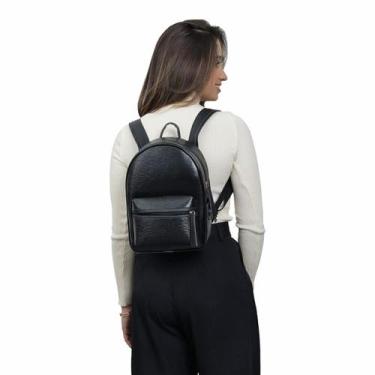 Imagem de Mochilinha Feminina Pequena Casual Mini Bolsa De Costa Faculdade - Pin
