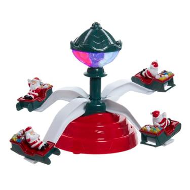 Imagem de Decoração musical de Natal Kurt Adler operada por bateria com peça de mesa de Papai Noel