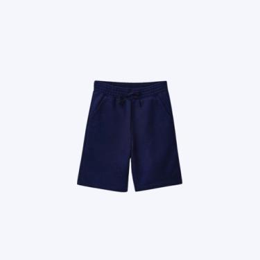 Imagem de Bermuda Moletom Básica Azul Marinho Infantil Menino Hering Kids 55Knax
