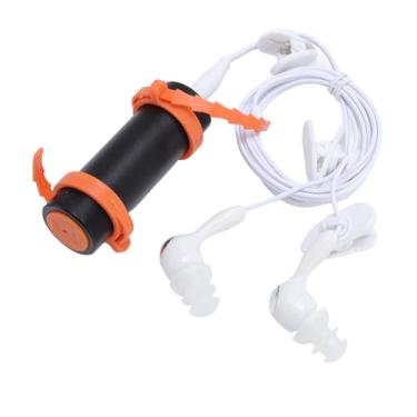 Imagem de Heayzoki MP3 Player à Prova de água IPX8, Tocador de Música de Natação Com Fones de Ouvido à Prova de água, 2 Tamanhos de Ouvido, Som Sem Perda HiFi e Memória de 8 GB, Casca de Alumínio, (Preto)