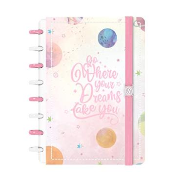 Imagem de Caderno Disco Inteligente P Where Your Dreams Rosa 80 Fls