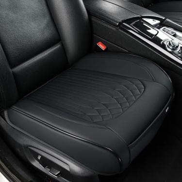 Imagem de KAYI Capa de assento de carro, almofada de assento de carro de espuma de memória, capa de assento de carro respirável inferior antiderrapante, alivia a dor no cóccix, protetor de assento de carro