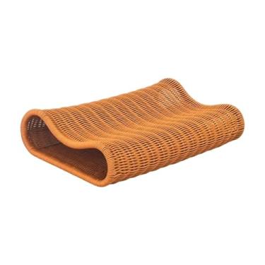Imagem de Ｂｅｓｇａ Almofada para sauna, apoio de pescoço, imitação de rattan, respirável, confortável, encosto de cabeça para sauna, banho e sauna a vapor