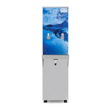 Imagem de Bebedouro Purificador Industrial Blue Coluna 2 Torneiras Natural e Gelada 25L PIC25L220VN-2TAD Inox Adesivado 220V