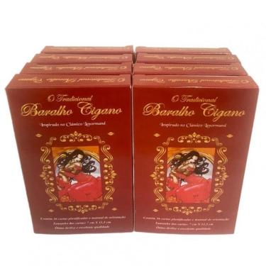 Imagem de Kit 8 O Tradicional Baralho Cigano 36 Cartas Plastificado
