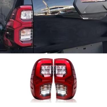 Imagem de Conjunto de luz de freio de carro kit de corpo de lâmpada traseira compatível com Hilux 2020-2021 acessórios de carro (esquerda)