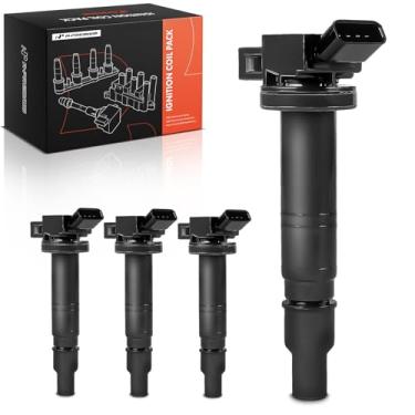 Imagem de A-Premium 4 unidades de bobinas de ignição compatíveis com Toyota e veículos Scion - 2,4L, 2,7L - 4Runner 2003-2010, Camry 2006-2011, Corolla 2009-2010, Tacoma 2016-2021, Tundra 2005-2011, xB 20101,