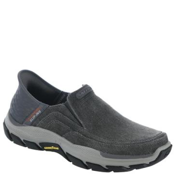 Imagem de Skechers Sapatos slip-on masculinos Respected Holmgren, carbon, 47 EU Weit