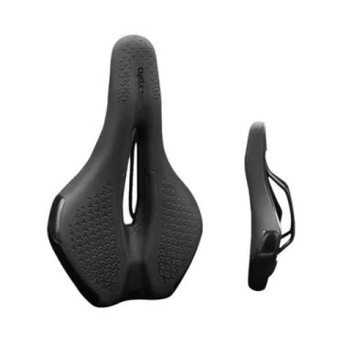 Imagem de Assento De Bicicleta Unissex Respirável, Oco, Com Absorção De Impacto,