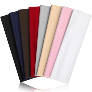 Imagem de Bandanas VANRUID 8 peças para mulheres/homens, faixa esportiva antider