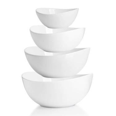 Imagem de Taças de servir Sweese Porcelain 300-500-800-1200ml brancas x4