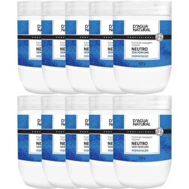 Imagem de Kit 10un creme massagem corporal neutro 650g dagua natural - D'Água Na