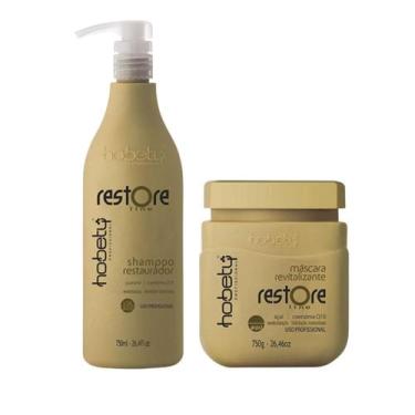 Imagem de Kit Restore Line Hobety Shampoo 750ml e Mascara 750g - Hobety Profissi