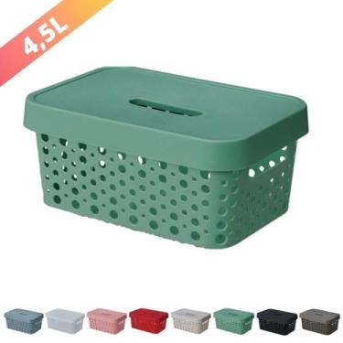 Imagem de Caixa Organizadora Trama Rattan 4,5L Usual Utilid. - Usual Utilidades,