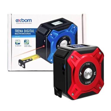 Imagem de Trena Laser Digital Exbom Multifuncional 50m Vermelho