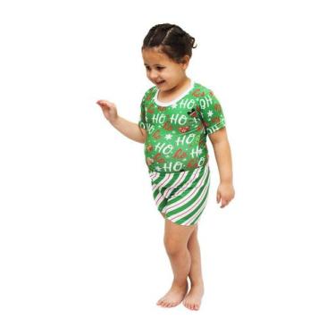 Imagem de Pijama Body Baby Curto Natal HoHo Green - Alegria de Montar, 1 ano