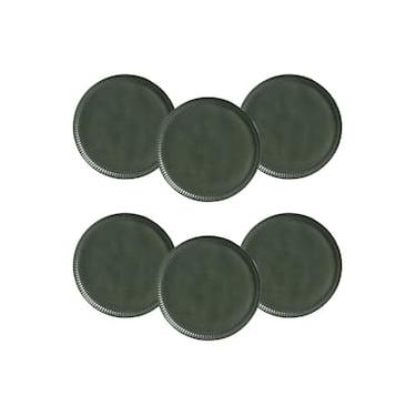 Imagem de Conjunto de Pratos Rasos Porto Brasil Linhas Greenery Verde 27,5cm - 6 Peças