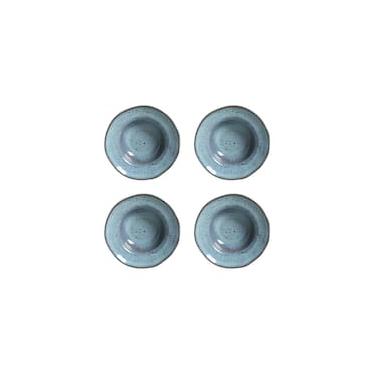 Imagem de Conjunto de Pratos de Sobremesa Porto Brasil Orgânico Breeze Azul 250ml - 4 Peças