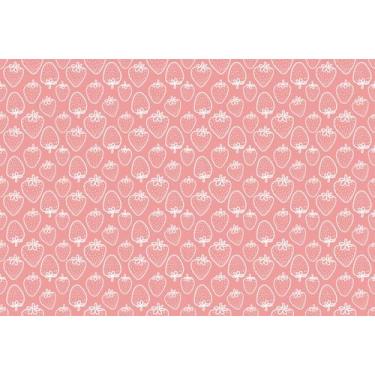 Imagem de Tecido Oxford Estampado Moranguinhos Rosa - 1,40m - Fabrika de Festa