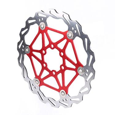 Imagem de Domary Design Colorido e Lindo, Belo e Fresco, 420 Pastilha de Aço Inoxidável, Desempenho úmido e Seco, Com Parafusos T25 para Disco de Freio Flutuante do Tipo de Bicicleta de Montanha (180mm)