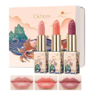 Imagem de Bálsamo labial Catkin Color Tinted Changing Lipstick, caixa de present
