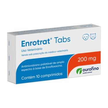 Imagem de Enrotrat Ourofino Enrofloxacina 10 Comprimidos 200mg - Ouro Fino