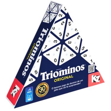 Imagem de Jogo de Tabuleiro Triominos autêntico Dominó 1336 Elka