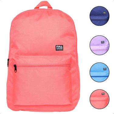 Imagem de Mochila Bolsa Escolar Faculdade Casual Juvenil - Rosa