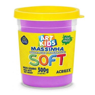 Imagem de Massa de modelar Soft 500g Violeta 516 Acrilex
