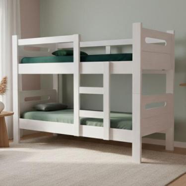 Imagem de Beliche Solteiro Compacta Design Moderno 2 em 1 Vira Duas Camas Resist