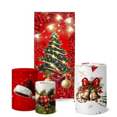 Imagem de Trio Capas Cilindro Painel Lateral Romano Natal - Fadrix, K5NAT0056