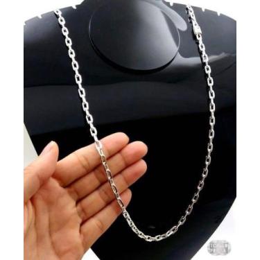 Imagem de Corrente Cadeado com Fecho Gaveta em Prata 925 - 5,5mm e 70cm - no-bra