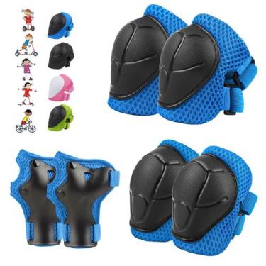 Imagem de Conjunto de equipamentos de proteção WayEee 6PCS para crianças de 3 a 