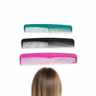 Imagem de Kit 36 Pentes de cabelo durável com dentes mistos  plástico - Genérica