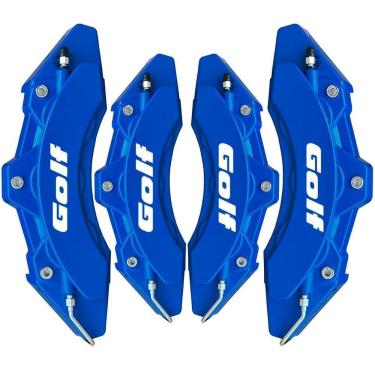 Imagem de Kit Capa De Pinça Para Freio Azul Para Golf Acompanha Cola