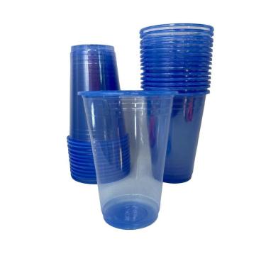 Imagem de Copo Neon Azul Biodegradável Descartável Premium 200 Un