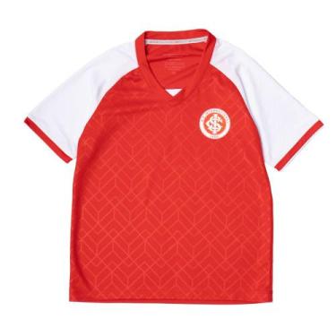 Imagem de Camiseta Juvenil Betel Internacional Gola V Vermelho/Branco, Vermelho,