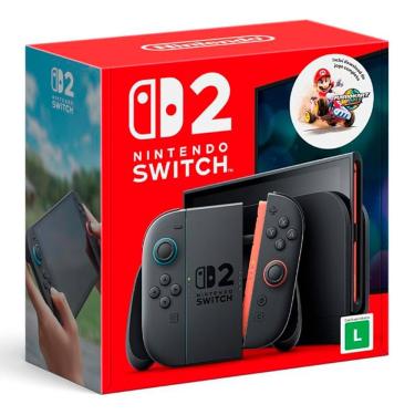 Imagem de Nintendo Switch 2 256GB Bundle Mario Kart World - (Importado Hong Kong)
