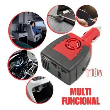 Imagem de Inversor Conversor Do Carro Tomada Veicular 150w 12v P 110v - Inversor