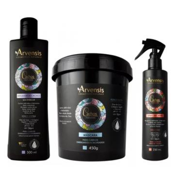 Imagem de Kit Arvensis Cachos Ondulados Ativador + Máscara + Day After